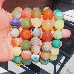 Boswana Agate bracelets